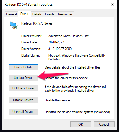 Update Graphics Driver (7)