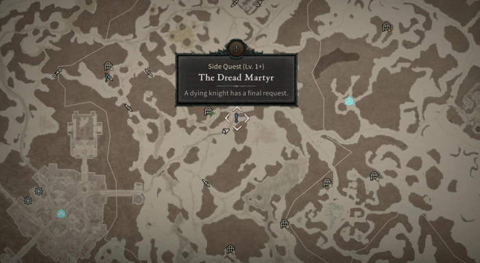 Diablo 4 All Side Quest Missions and Locations Map