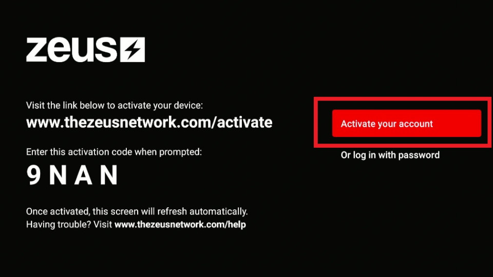 Activate Zeus Network with www.thezeusnetwork/activate Code