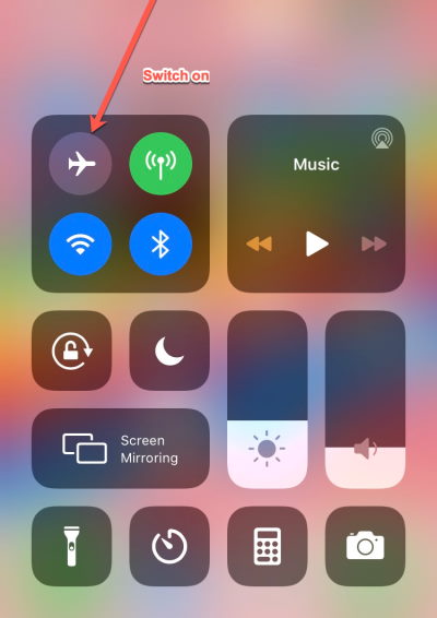 Turn On/Off Airplane mode