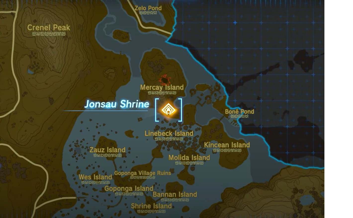 How to solve the Jonsau Shrine puzzle in Zelda map