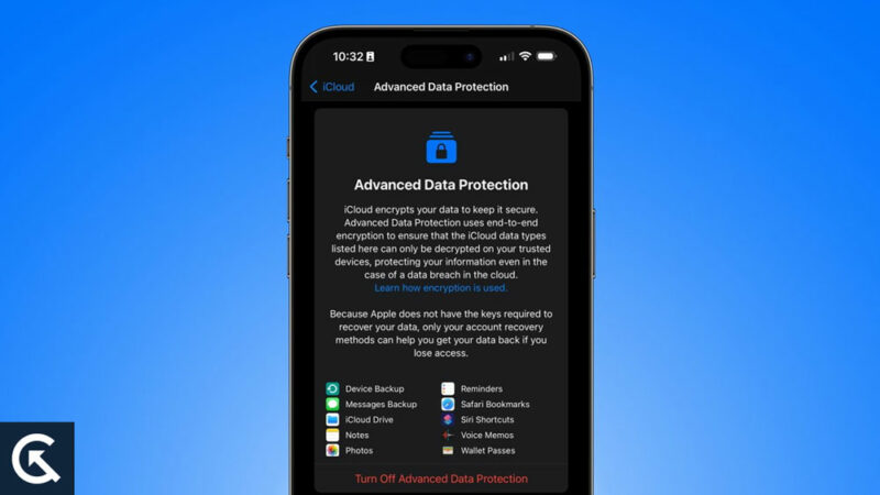 Fix: Advanced Data Protection Not Available Check Your Network Connection
