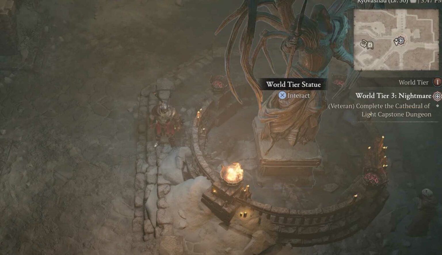 Where To Find The Cathedral Of Light Capstone Dungeon In Diablo 4