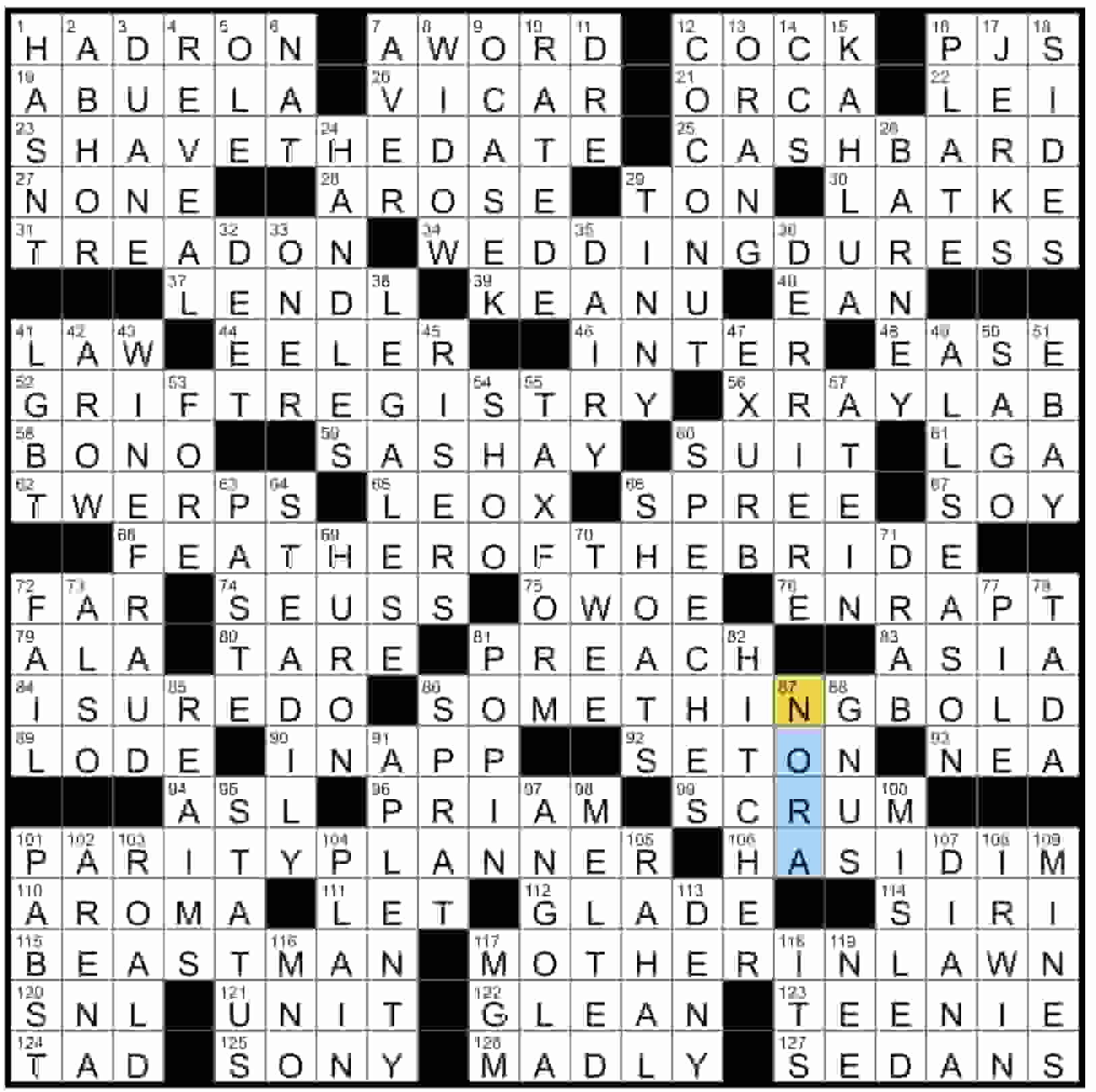NYT Crossword Answers Today June 22, 2025