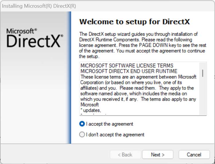 DirectX Installer