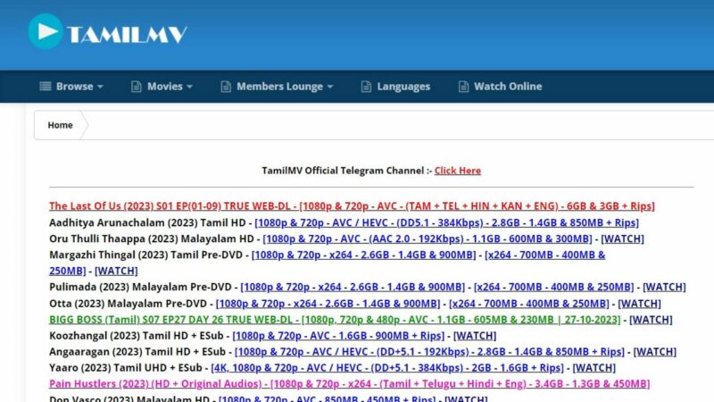 All TamilMV Proxy List (October 2023)