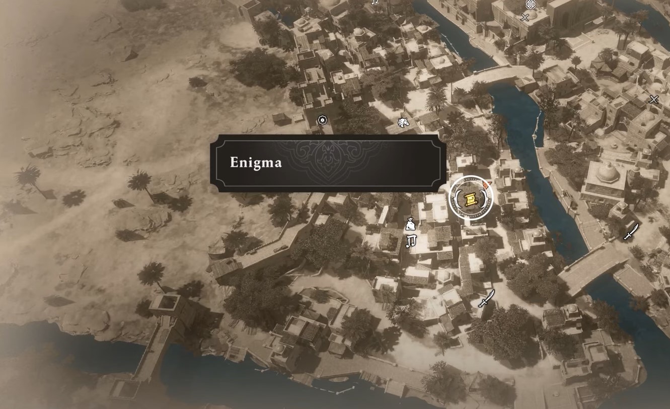Assassin’s Creed Mirage Enigma Locations the gift