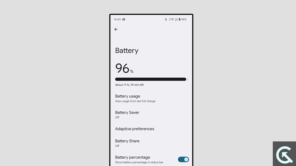 Battery Usage Pixel