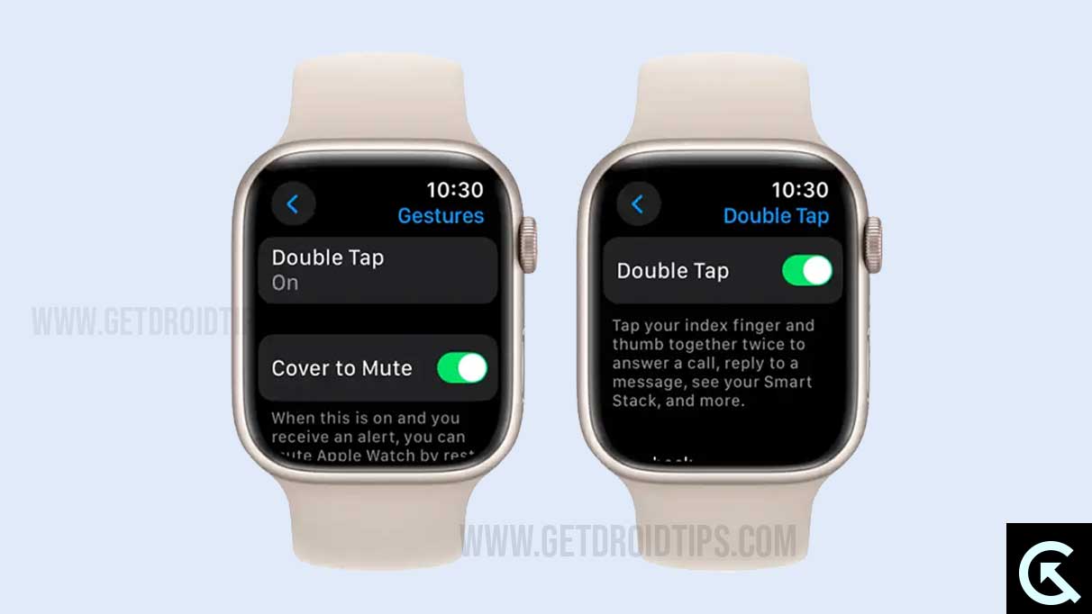 Double Tap Apple Watch