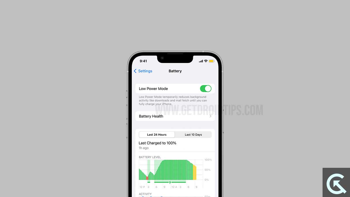 Low Power Mode iPhone