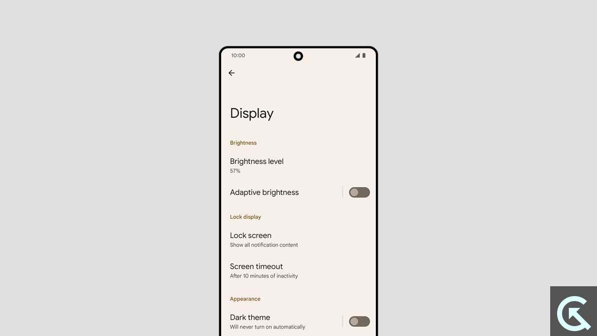 Pixel Display Settings