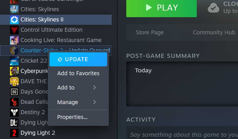 Update Steam Games