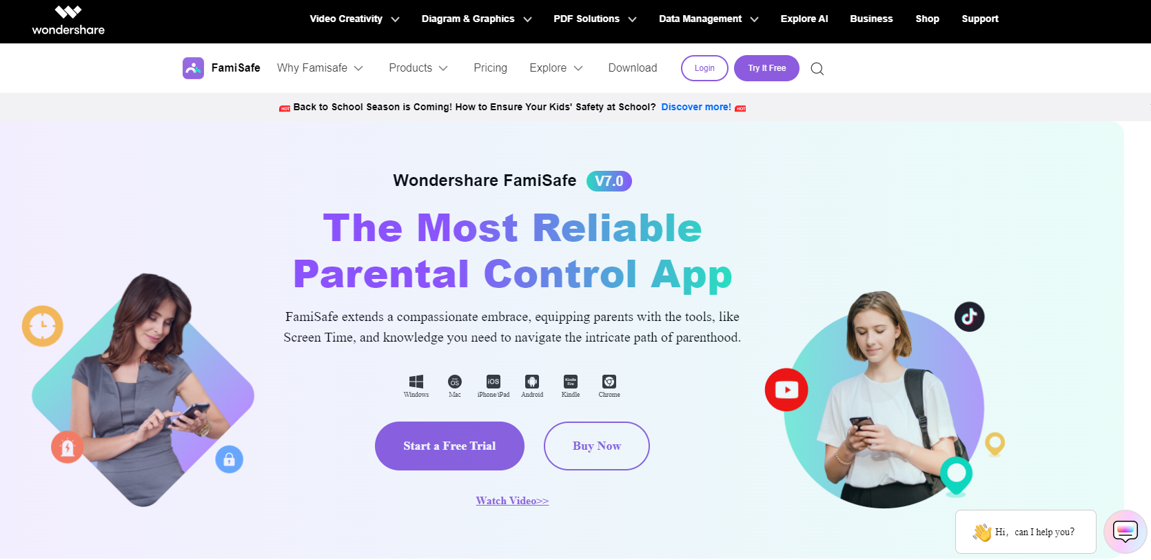 The Most Reliable Parental App- FamiSafe