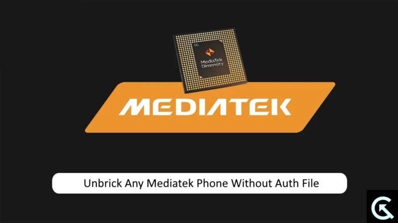 How to Unbrick Any Mediatek Phone Without Auth File