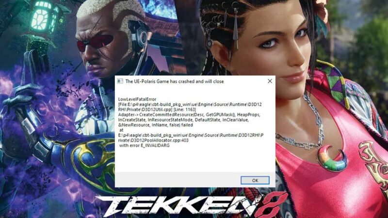 How to Fix TEKKEN 8 Error The UE-Polaris Game Has Crashed And Will Close