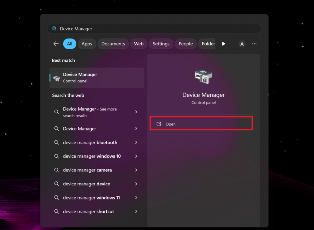 Launch Device Manager