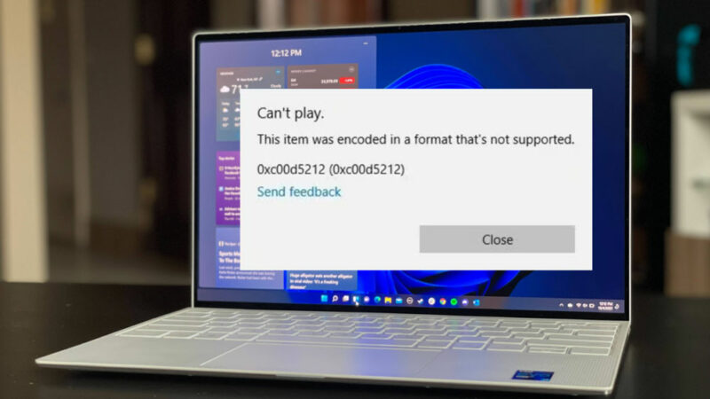 How to Fix Missing Codec 0xc00d5212 Error on Window 11/10