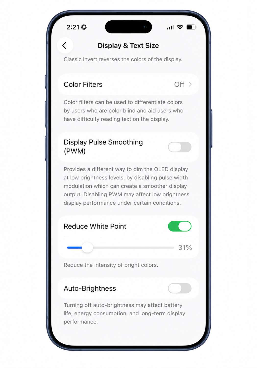 Enable Auto-Brightness