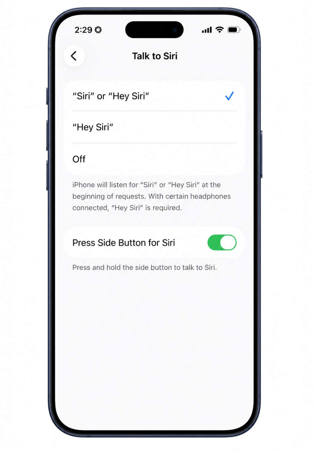 IpHone screenshot Hey Siri