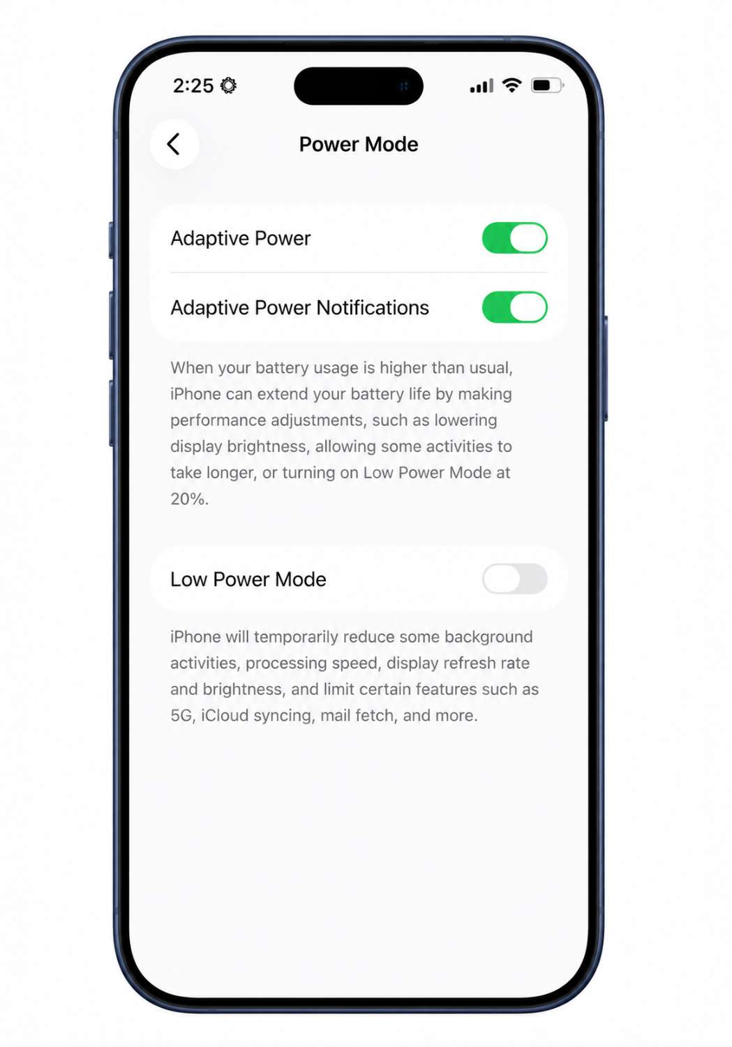 Low Power Mode Only